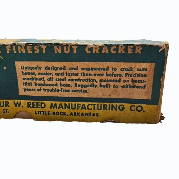 Old Reed's Nut Cracker Model-300 Original Box Made U.S.A 1950s Working Condition - Picture 11 of 16